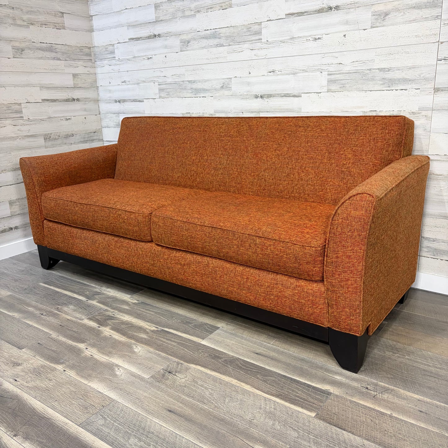 Modern Orange Stanton Sofa Couch