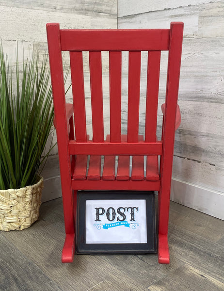 Kids Size Red Rocking Chair