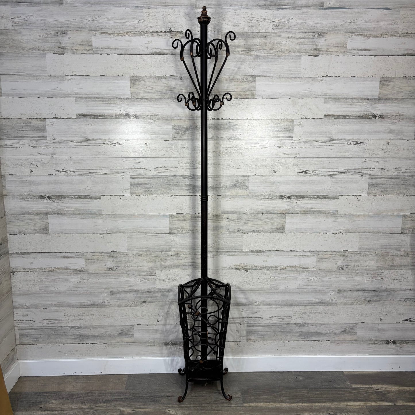 Cast Iron Metal Coat And Umbrella Rack