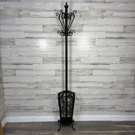 Cast Iron Coat and Umbrella Rack
