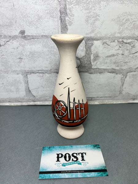 Vintage Native Hand Painted Pottery Vase