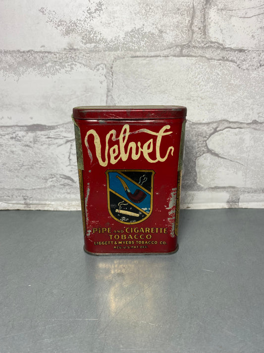 Vintage Velvet Tobacco Tin