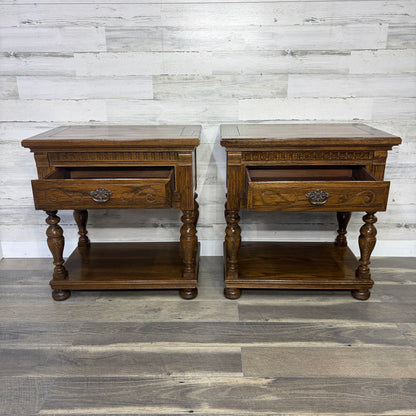Set Of 2 Ethan Allen Royal Charter Nighstands