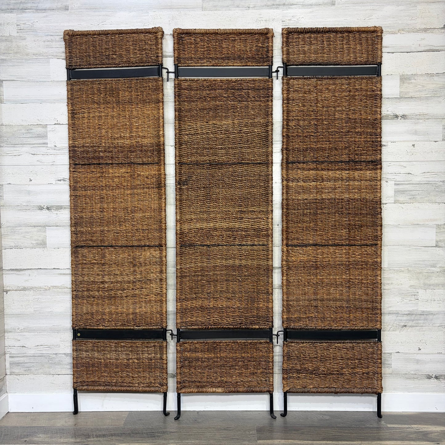 3pc Woven Seagrass Room Divider