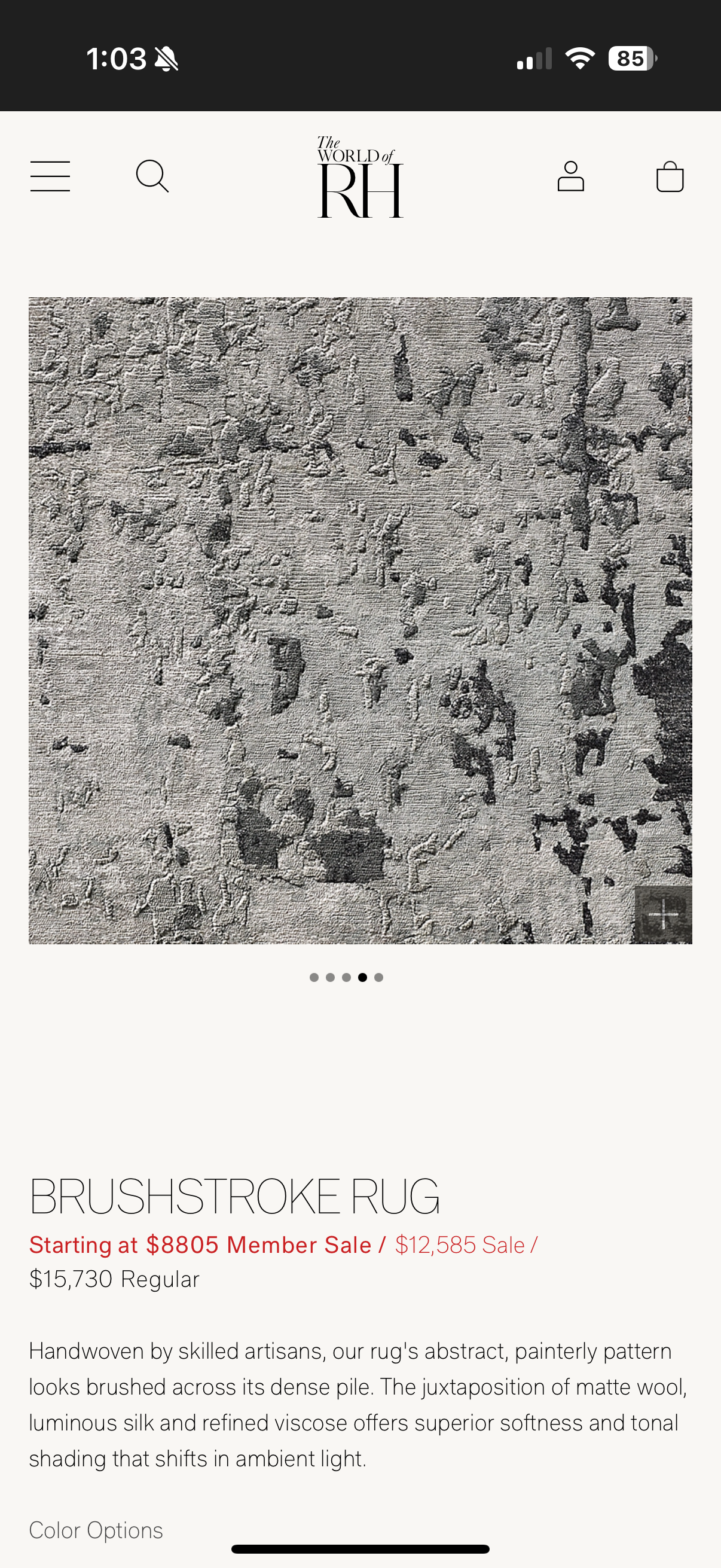 Restoration Hardware 10x14 Area Rug