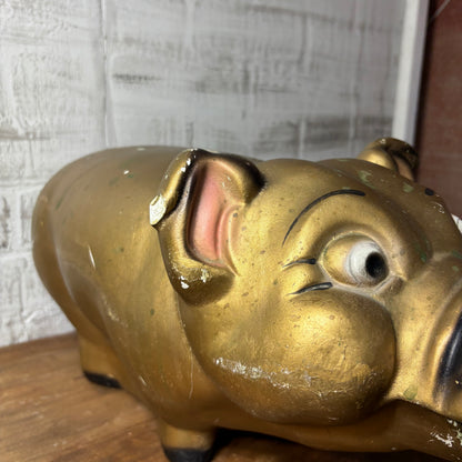 Mid Century Chalkware Starburst Piggy Bank A.N. Brooks