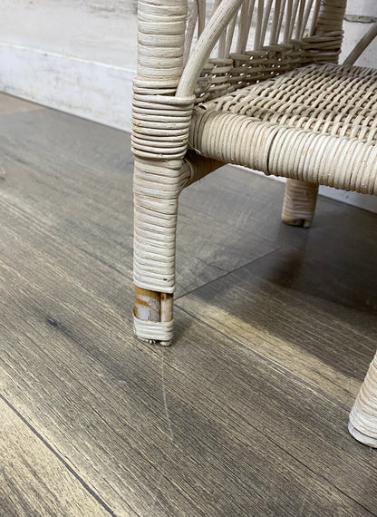 Vintage Wicker White Shelf