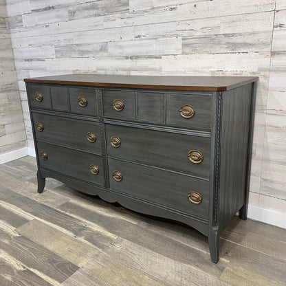 Refinished Buffet Dresser Gray