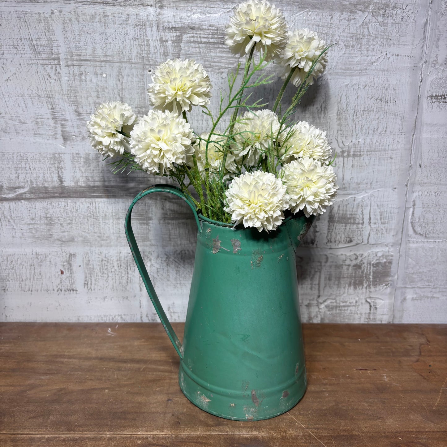 Farmhouse Pitcher w/ Faux Flowers