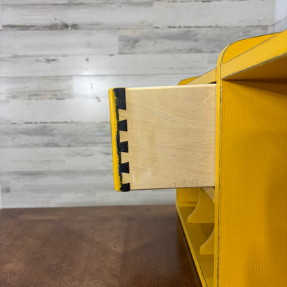 Yellow 2pc Wood Desk