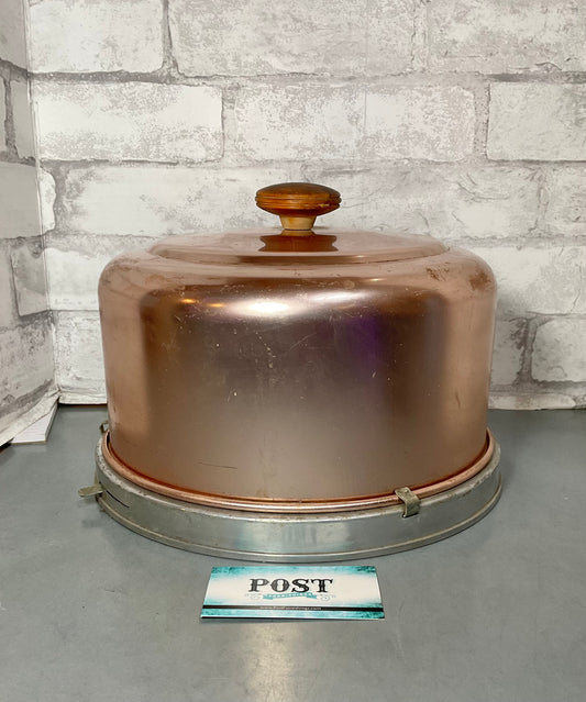 Vintage Mirro Cake Plate And Cover