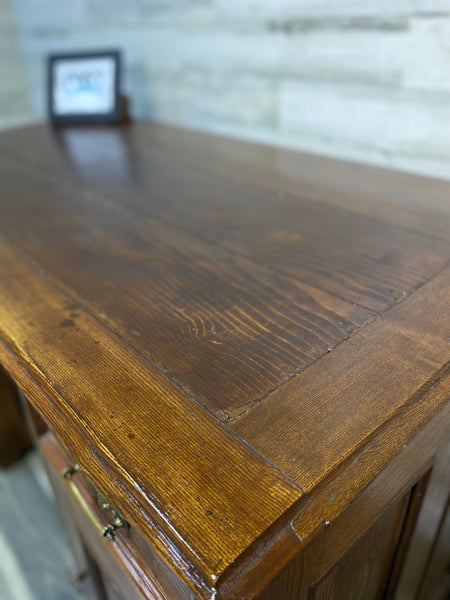 Antique Solid Wood Writing Desk