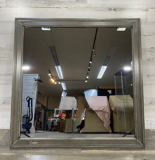 Large Gray Square Mirror