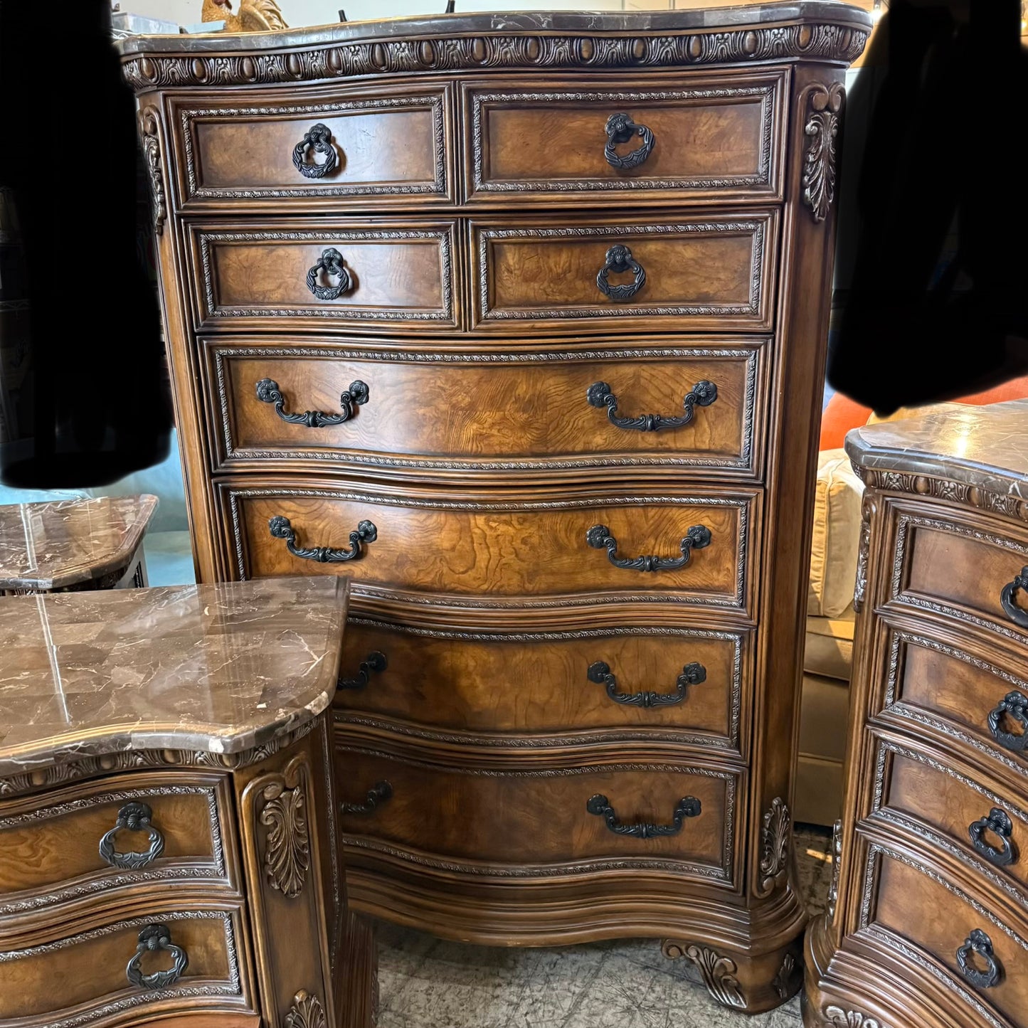 4pc Dresser Set Old World