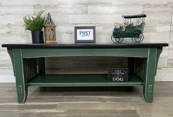 Farmhouse Green Coffee Table