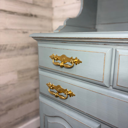 2pc Flint Ridge China Hutch