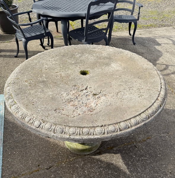 Outdoor Concrete Pedestal Table