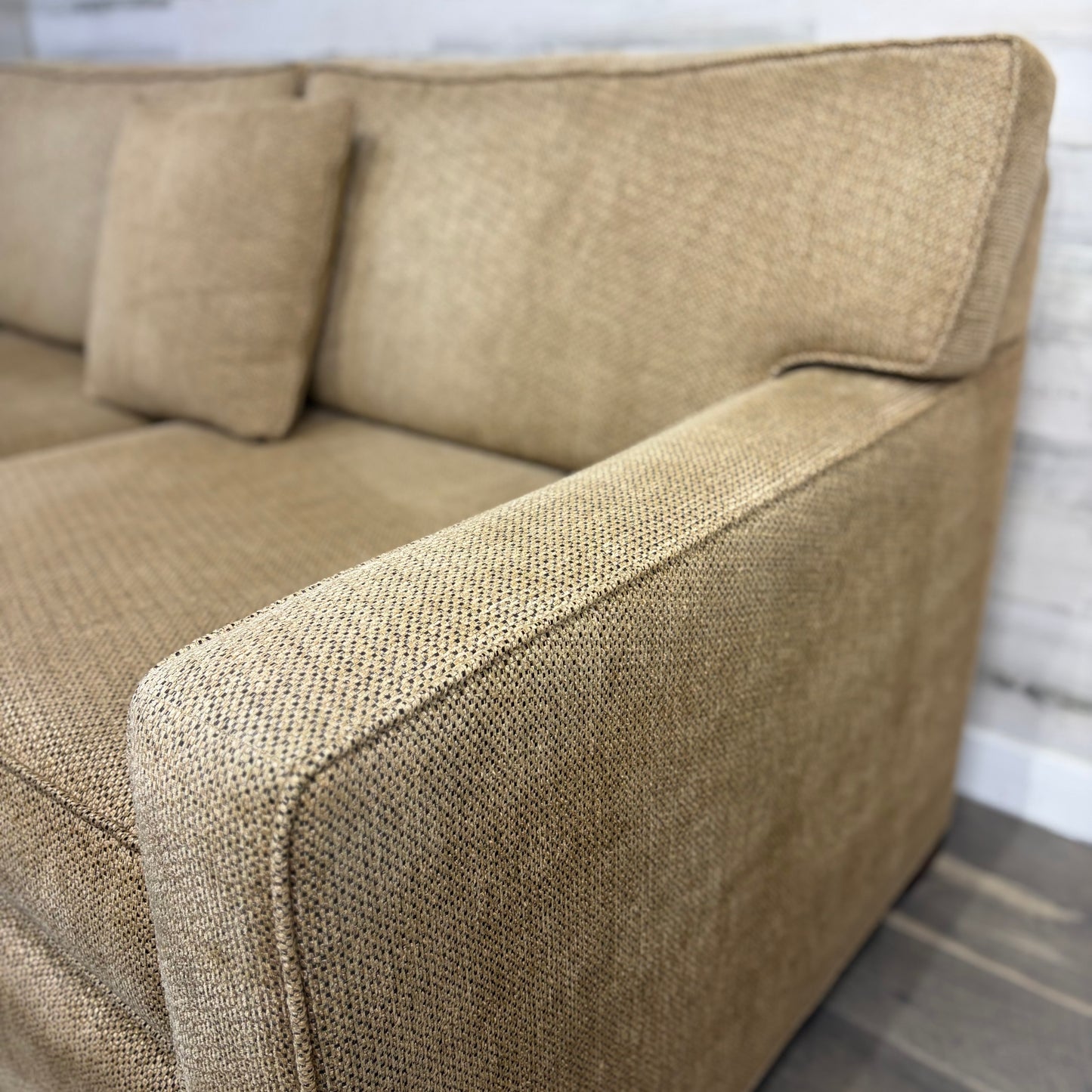 Beige Loveseat Made In USA