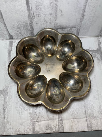 Silver Plated Egg Dish