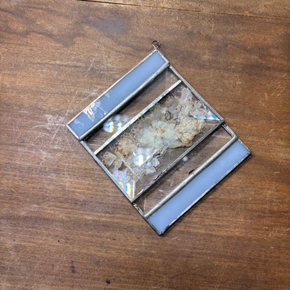 Vintage Pressed Flower Suncatcher