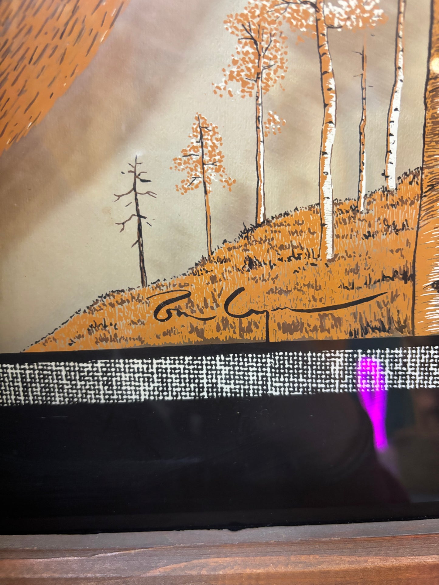 Vintage Tom Cryer Man Cave Deer Framed Picture