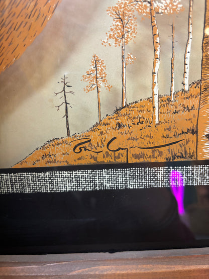 Vintage Tom Cryer Man Cave Deer Framed Picture