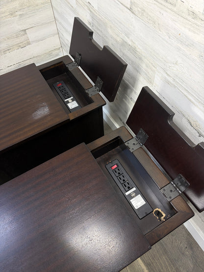 Set Of 2 Power End Tables/ Nightstands