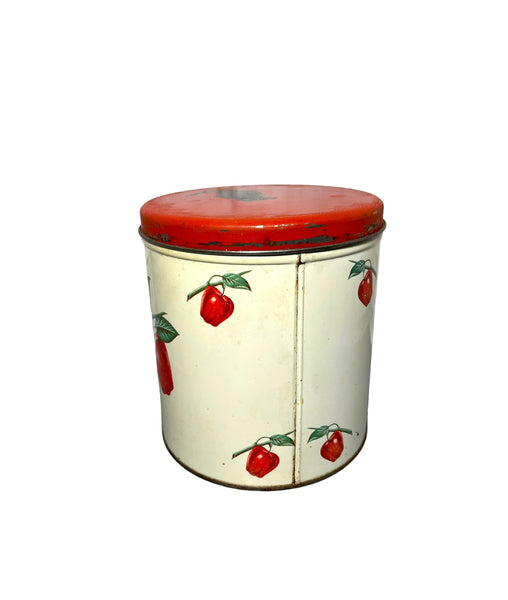 Vintage Apple Metal Canister