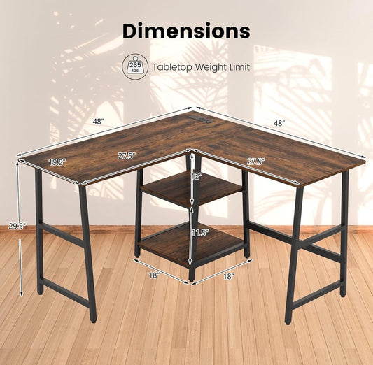 Brand New In Box L Shape Desk