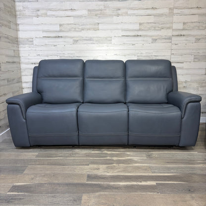 Leather Flexsteel “Sawyer” Power Reclining Sofa & Chair Set