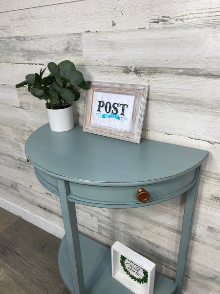 Half Moon Entryway Storage Table