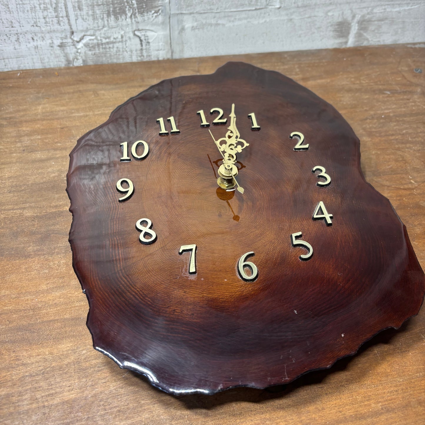 Live Edge Wooden Wall Clock