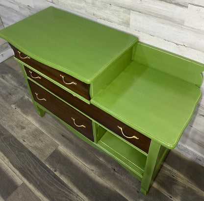 Green & Brown Antique Dresser