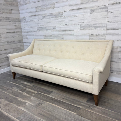 Modern Cream Tufted Sofa Couch