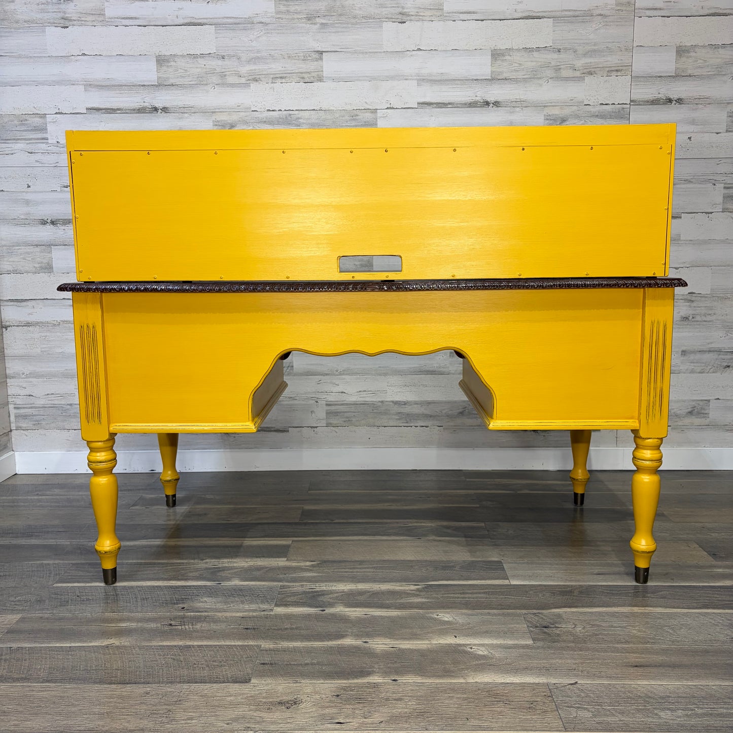 Yellow 2pc Wood Desk