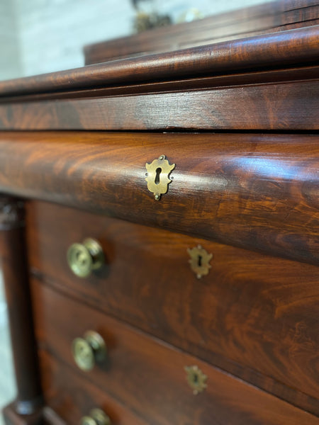 Antique Empire Mahogany Dresser Chest