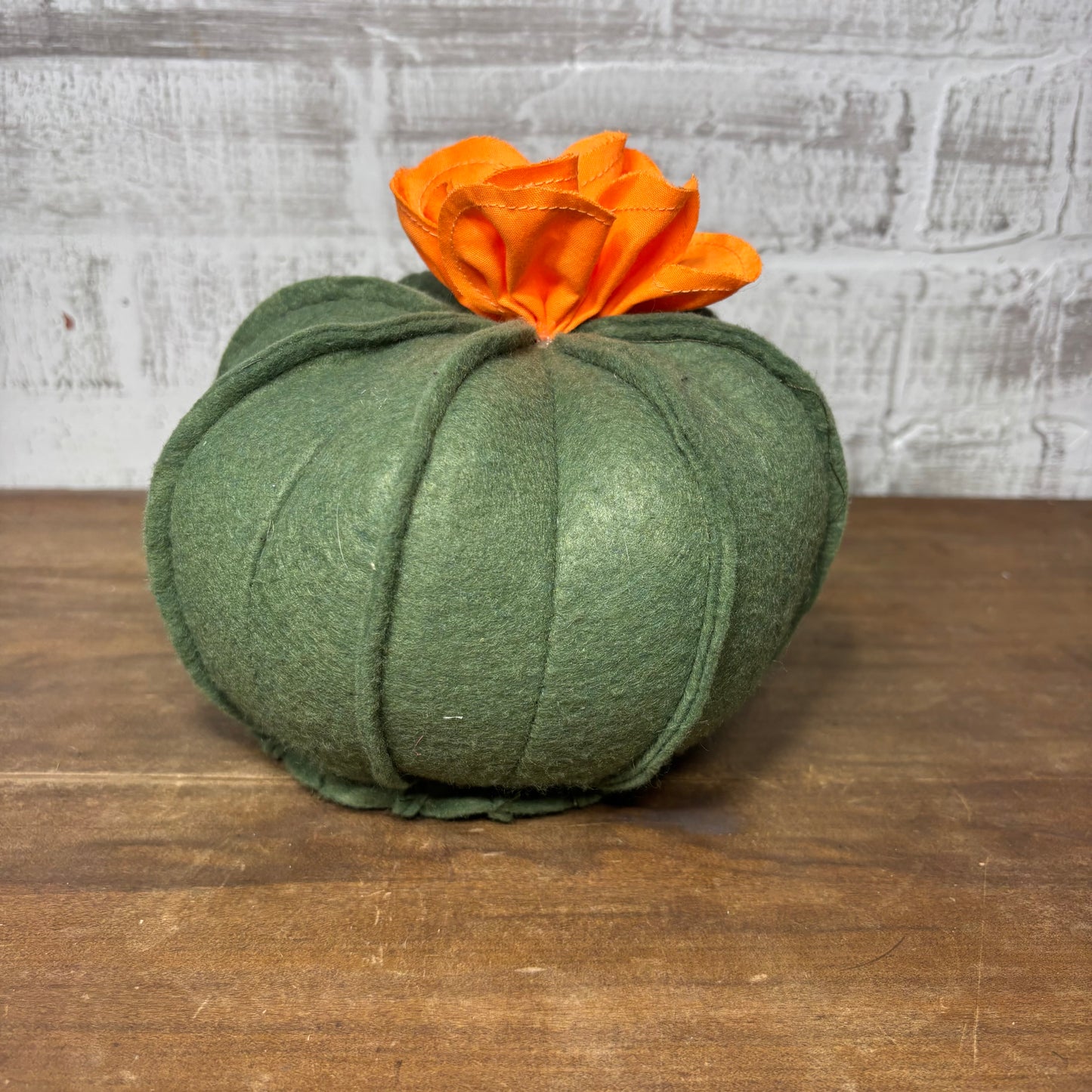 Hand Sewn Felt Plush Cactus (Orange)