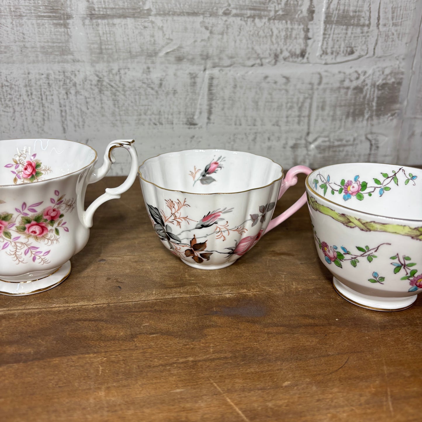 Floral Vintage Teacup Set Of 4 #3