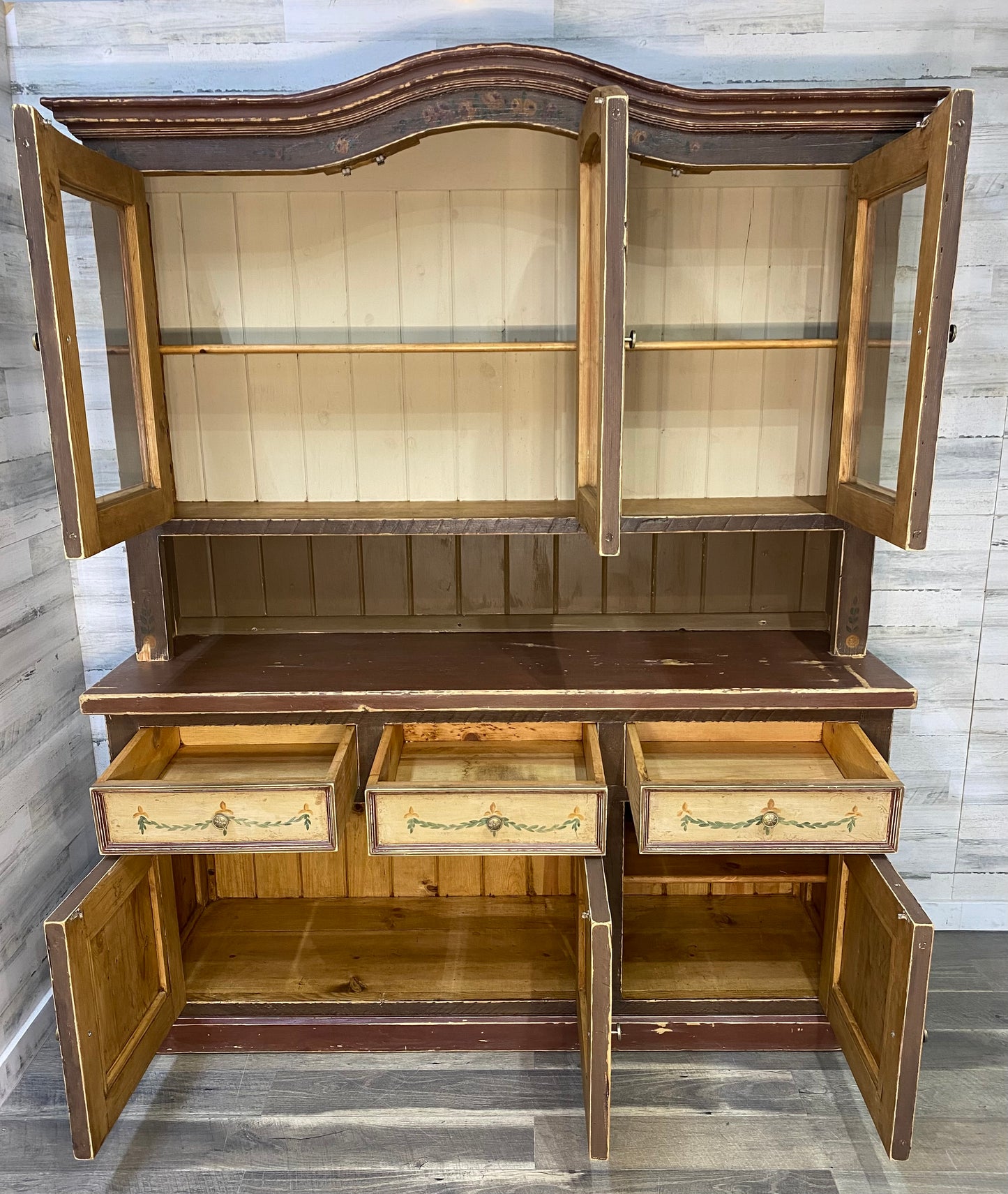 Rustic European Hutch