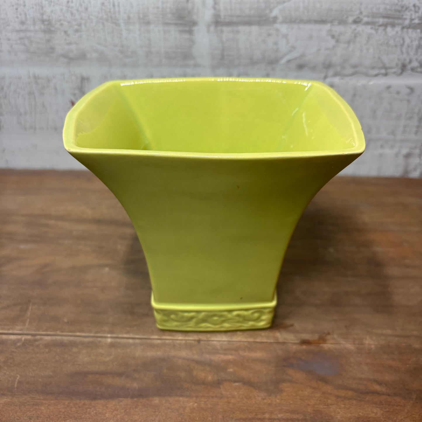 Vintage 1950s Claire Lerner Lime Green Vase