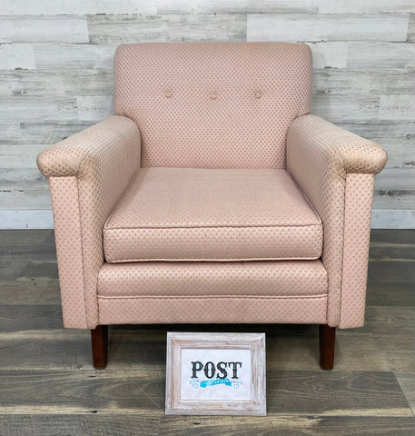 Mid Century Pink Rocking Chair