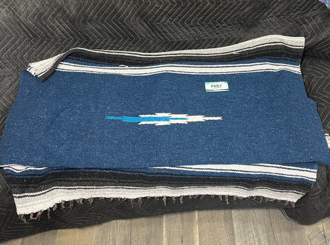 Blue Diamond Mexican Blanket