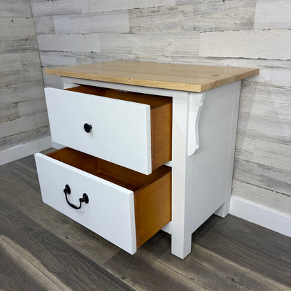 White Refinished Nightstand