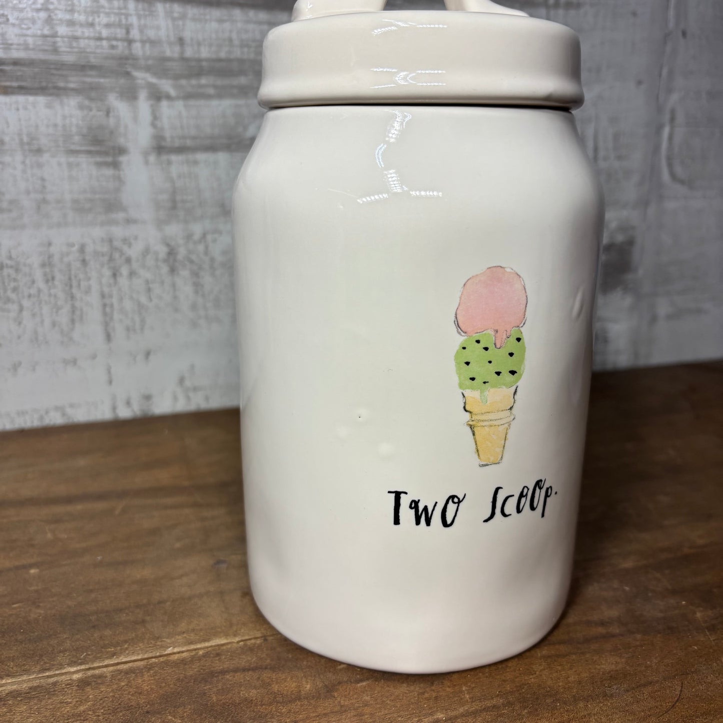 Rae Dunn “Two Scoops” Canister Artisan Ice Cream Collection