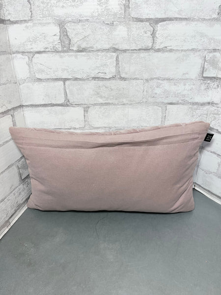 Soft Pink Velvet Rectangle Pillow