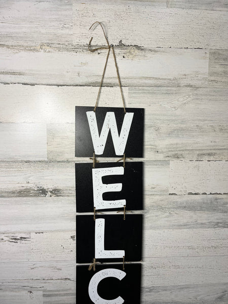 Farmhouse “Welcome” Sign