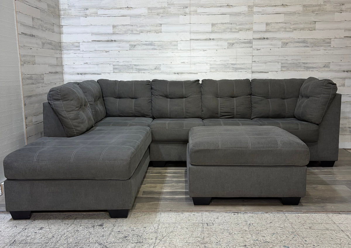 Gray 3pc Ashley Sectional Couch