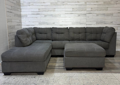 Gray 3pc Ashley Sectional Couch