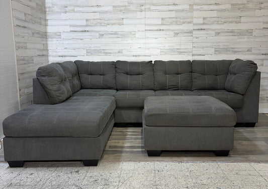 Gray 3pc Ashley Sectional Couch