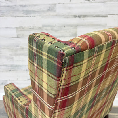 Plaid Accent Chair